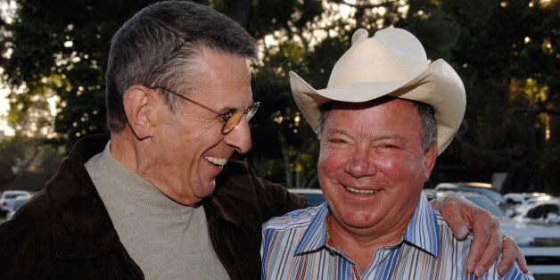 BURBANK, CA - APRIL 25: Actors Leonard Nimoy (L) and William Shatner (R) attend the 19th Annual 'Hollywood Charity Horse Show' at the Los Angeles Equestrian Center on April 25, 2009 in Burbank, California. (Photo by Amanda Edwards/Getty Images)