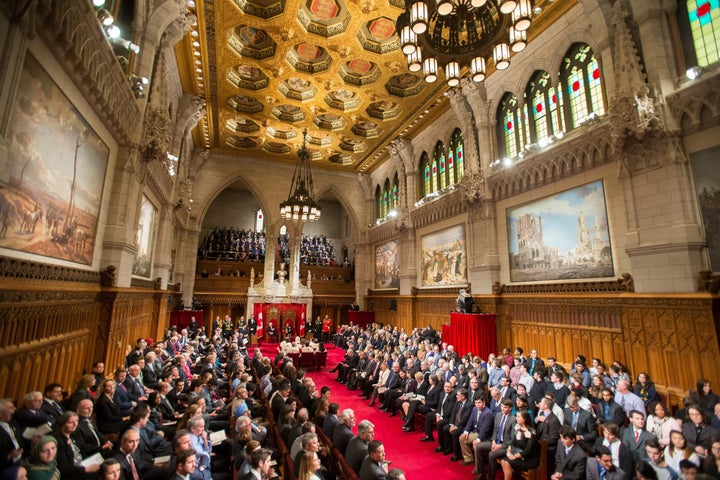 File photo of Speech from the Throne at the start of Canada's 42nd Parliament in Ottawa on Dec. 4, 2015.