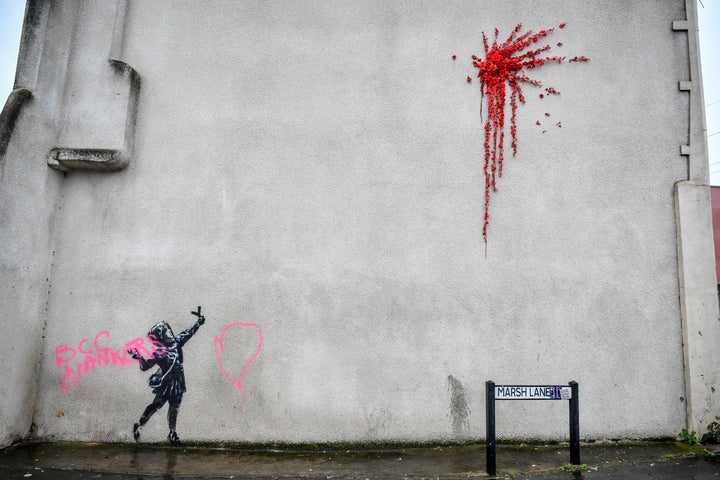 Banksy Reveals Why Hes Kind Of Glad His Latest Mural Was Vandalized