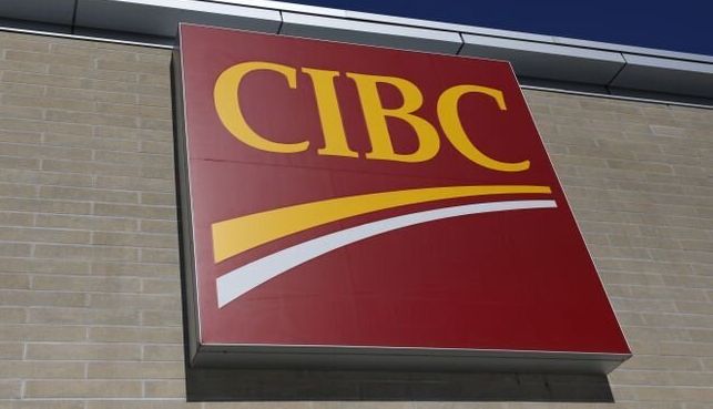 A CIBC branch is seen here in Ottawa in February 2019. Last month, the bank's CEO said it needed to challenge itself to be "more efficient."