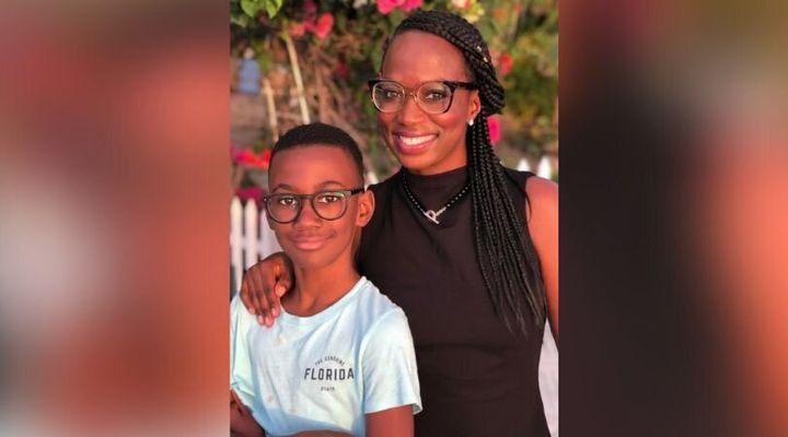 Celina Caesar-Chavannes and her son, Johnny, are seen in an undated photo.