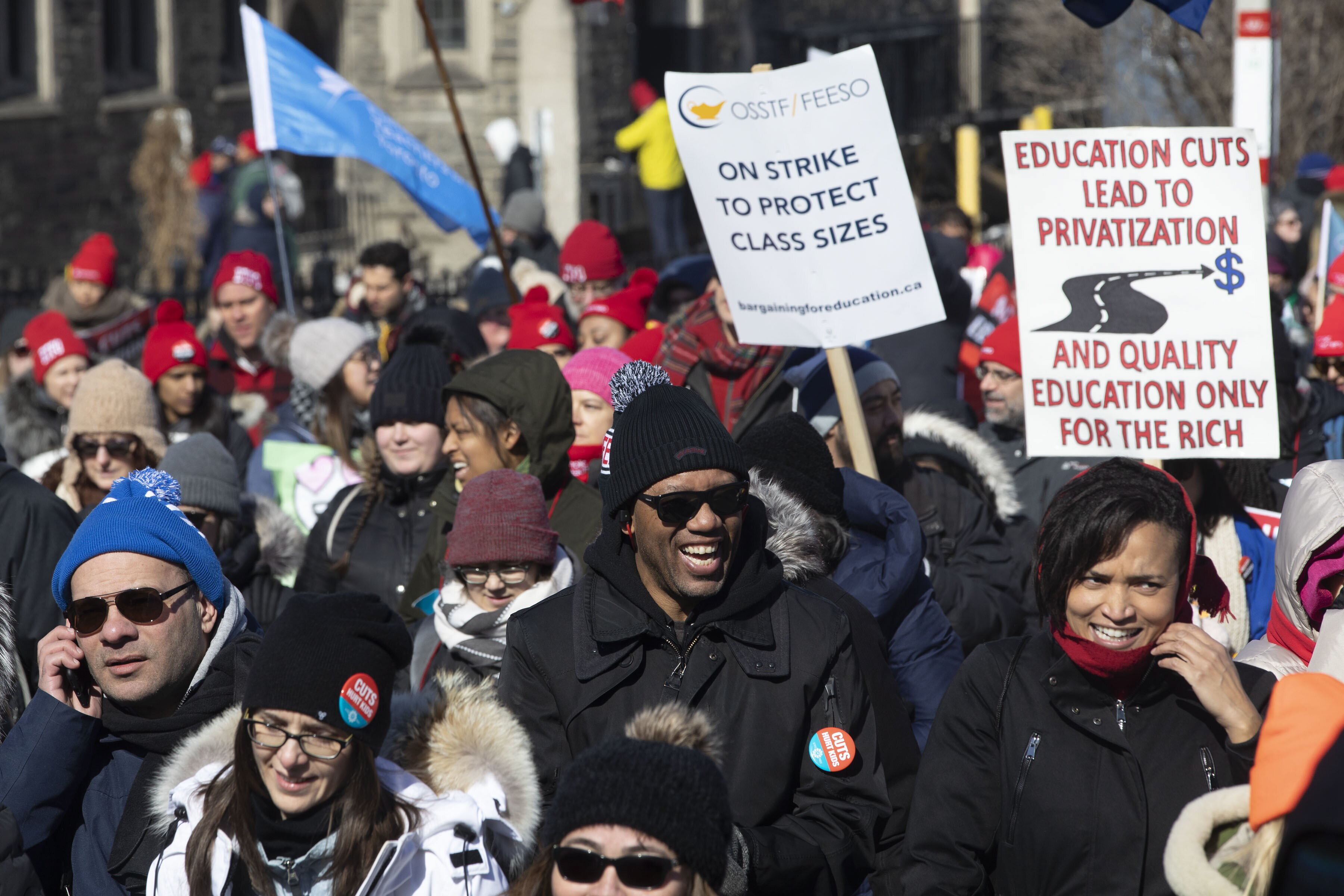 Thousands Of Striking Teachers, Supporters Descend On Ontario's ...