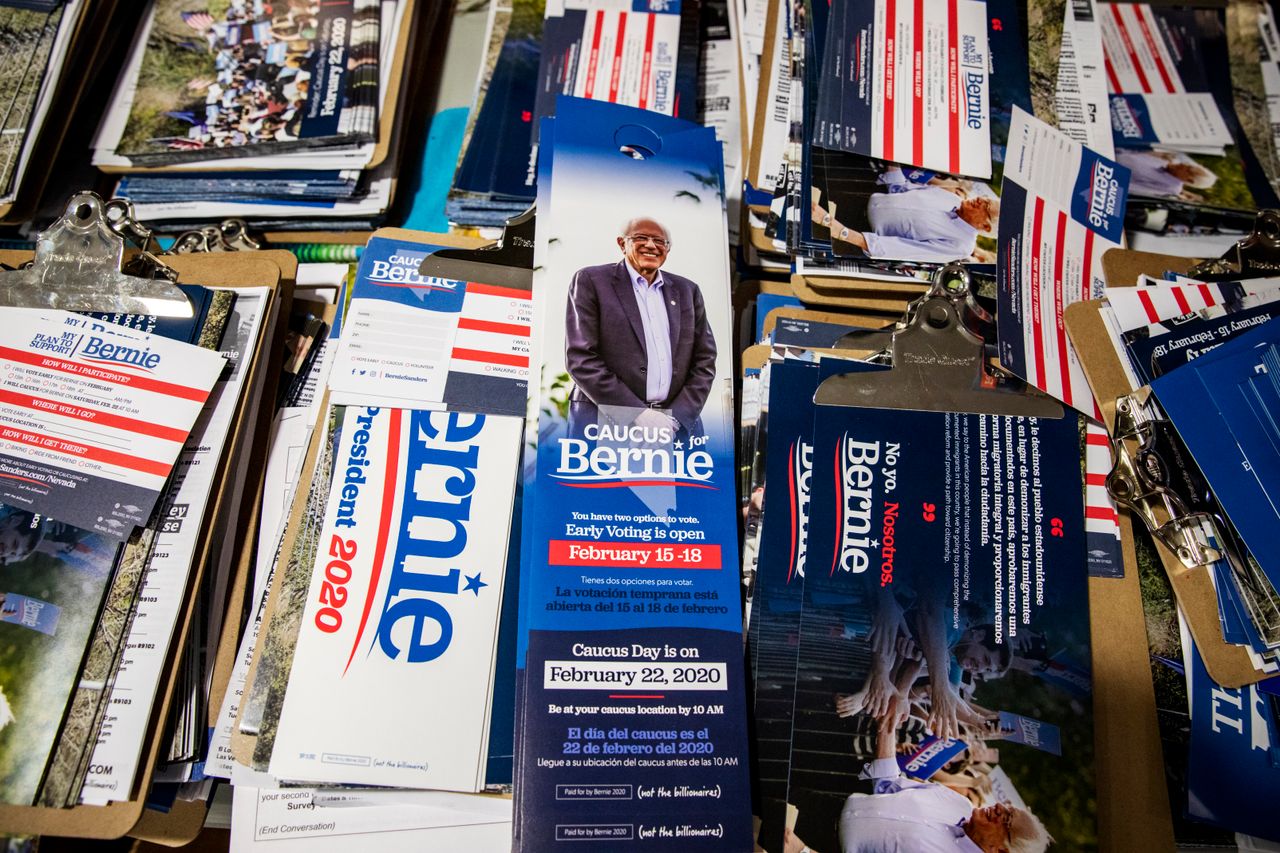 The Sanders campaign’s literature in Nevada is offered in up to 16 languages. Ballots for the caucuses are available in English, Spanish and Tagalog.