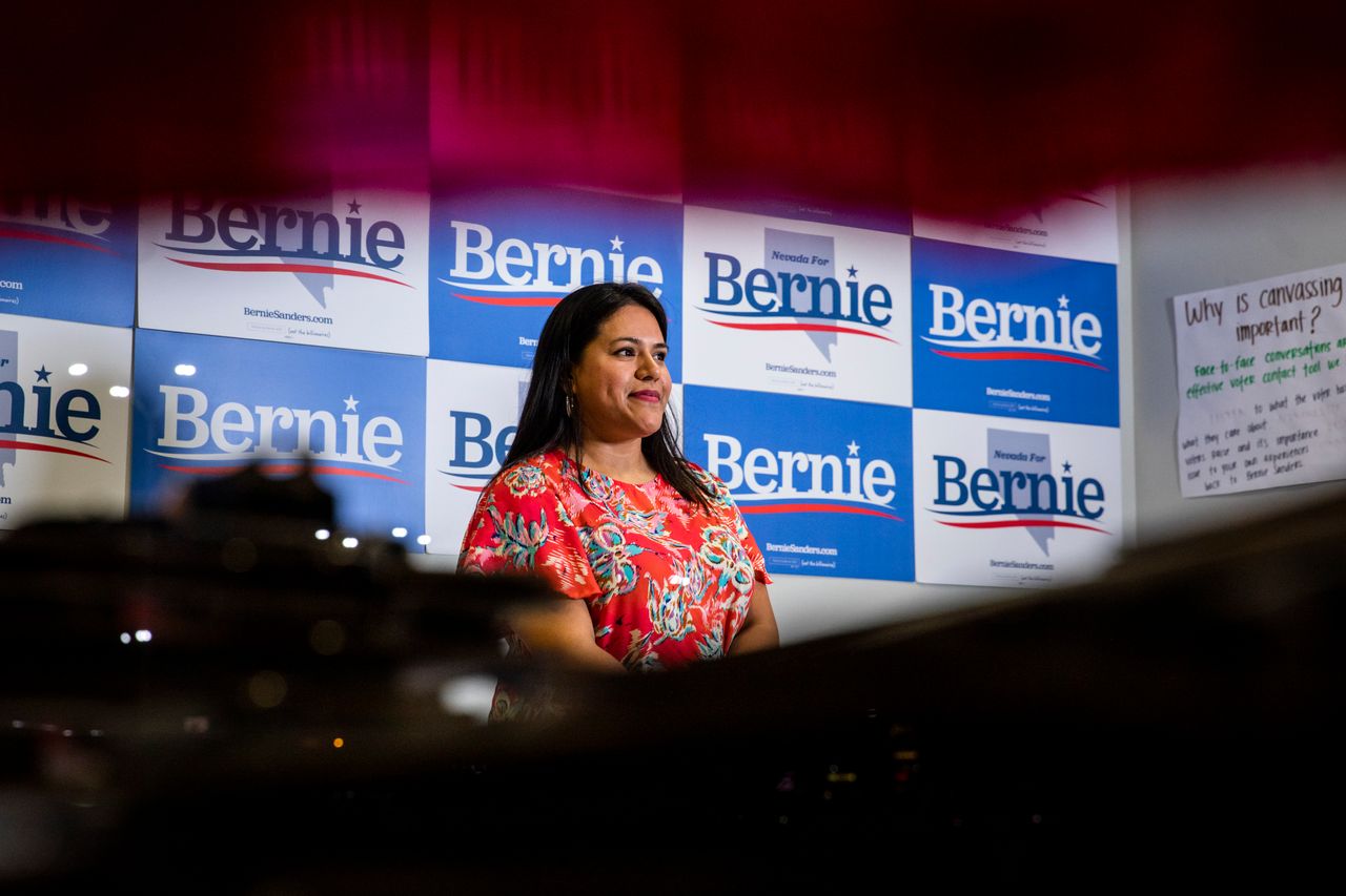 Lourdes Esparza, like many Sanders volunteers, said concerns about housing and medical costs motivated her to campaign for the senator’s election.