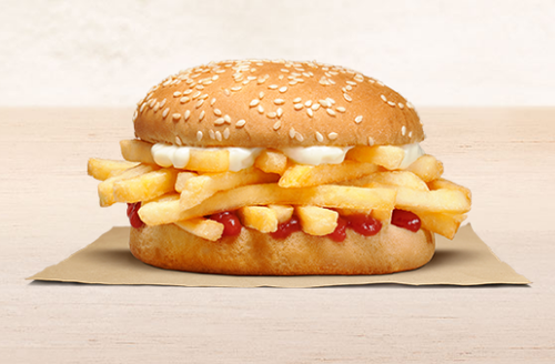 ハンバーガーとフライドポテト