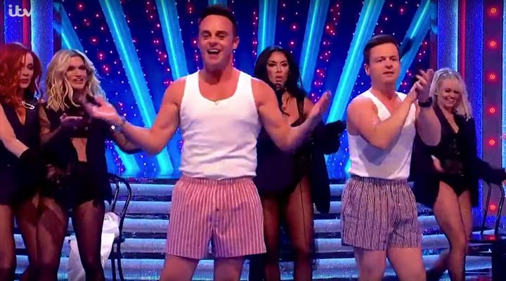 Ant and Dec with the Pussycat Dolls
