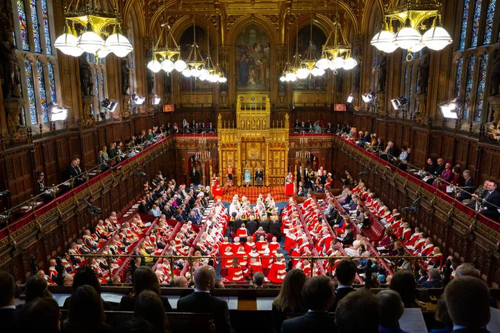 The House of Lords during the State Opening of Parliament