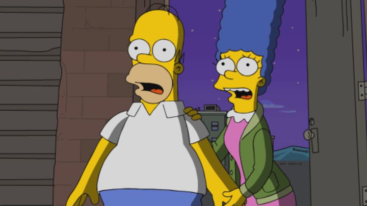Homer and Marge's faces here pretty much say it all