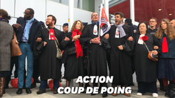 Les avocats bloquent l’accès au tribunal, le procès Fillon