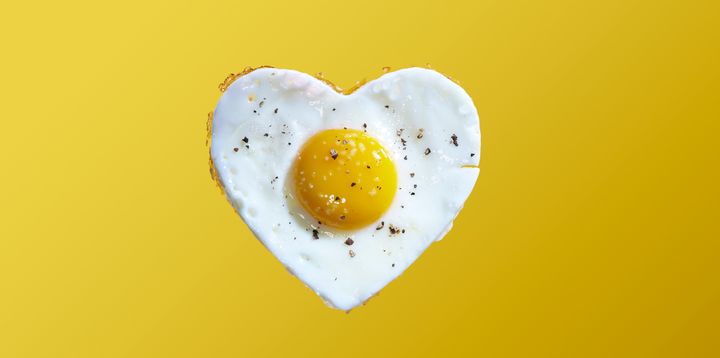 The yolk of one large egg contains nearly 200 milligrams of cholesterol.