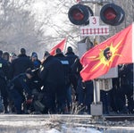 Ontario Police Move To Clear Rail Blockade On Mohawk