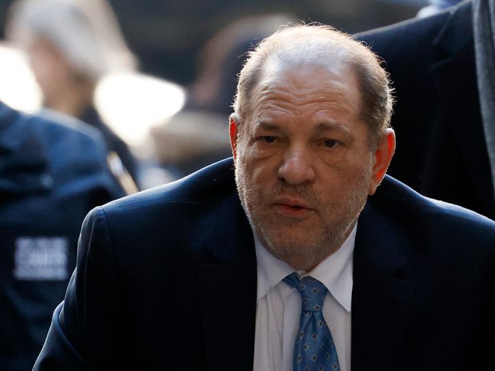 Harvey Weinstein arrives at a courthouse in New York City on Monday. The 67-year-old did not testify in his case, but told reporters that he would have liked to.