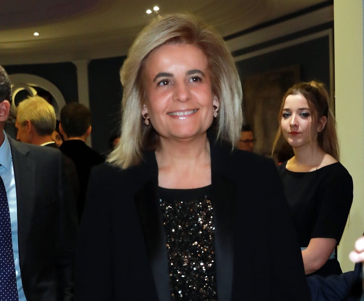 Fátima Báñez en una cena benéfica en el Hotel Villamagna