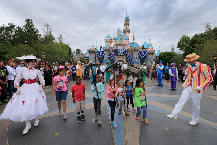 Children at Disneyland, California