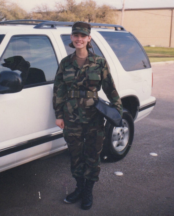 Graduation from Basic Training in San Antonio, Texas (1998).