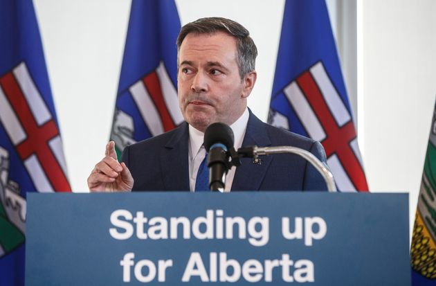 Alberta Premier Jason Kenney comments on the Teck mine decision in Edmonton on Feb. 24, 2020. 