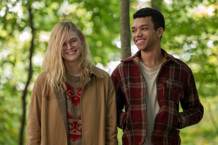 Elle Fanning and Justice Smith in "All the Bright Places."