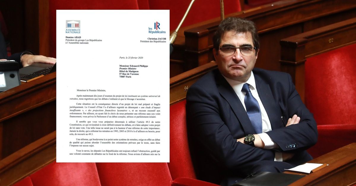 Retraites Les Republicains Demandent A Philippe De Suspendre L Examen Du Texte Le Huffpost