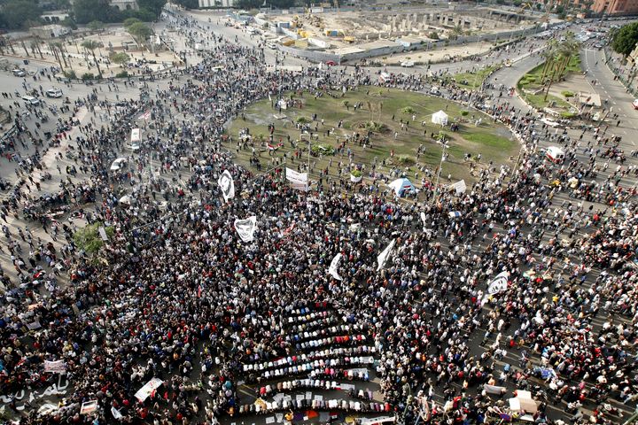 Protesters gather at Tahrir square in Cairo November 23, 2012. 