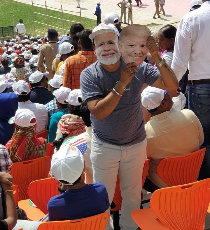A Mumbai-based businessman, who had masks of both Trump and Modi, said he was "bowled over" by Modi’s marketing skills.