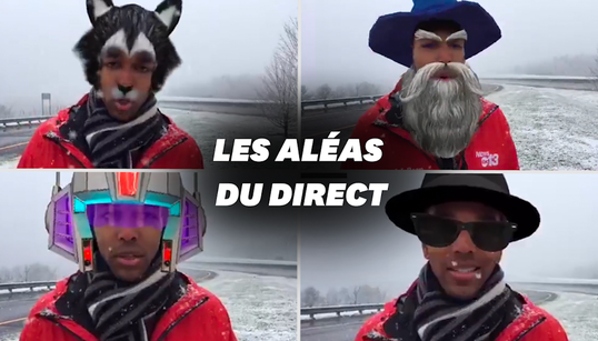 En plein direct, ce journaliste active accidentellement les filtres de son téléphone (et c’est