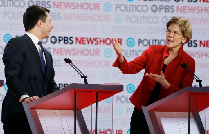 On Dec. 19, 2019, Sen. Elizabeth Warren lit into Pete Buttigieg on the debate stage in Los Angeles for attending a fundraiser
