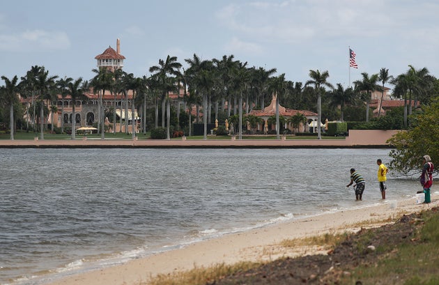 President Trump's Mar-a-Lago resort on April 3, 2019, in West Palm Beach,