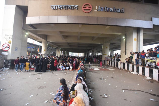 File photo of women during a protest against Citizenship Amendment Act (CAA), National Register of Citizens...