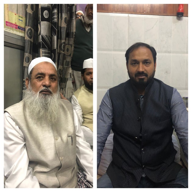 Maulana Mohammad Dawood of Babul Uloom Masjid and Madrasa (left) and local resident Baboo Malik both...