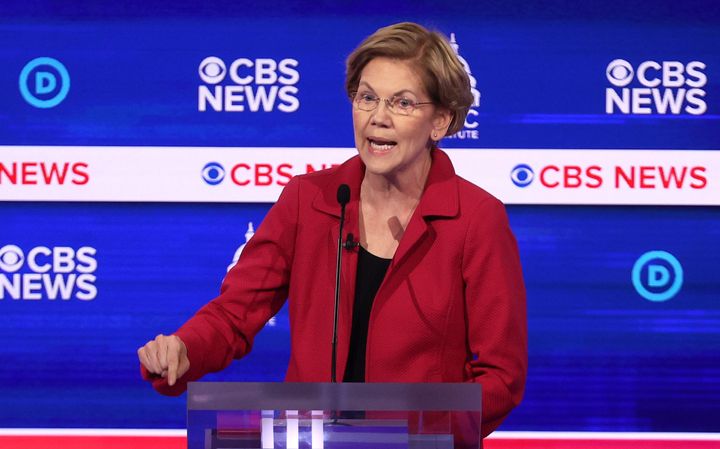 Sen. Elizabeth Warren (D-Mass.) criticized Democratic presidential rival Mike Bloomberg on Tuesday over nondisclosure agreements women at his company signed.