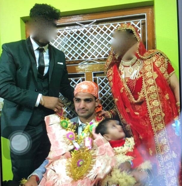Ashfaq Hussain at his wedding.
