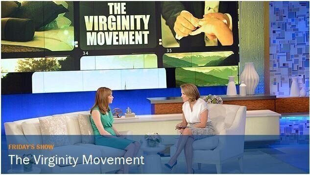 Dans l’émission de Katie Couric en 2014 pour parler de ma virginité.