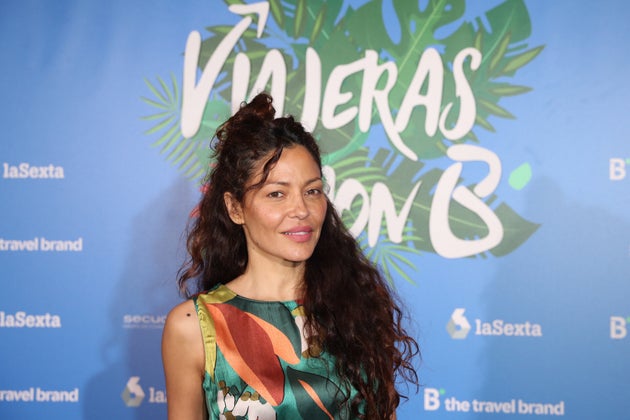 Patricia Pérez en el acto de 'Viajeras con