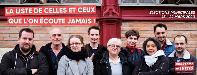 L'un des visuels de campagne de la liste Bordeaux En Luttes menée par Philippe Poutou à ...