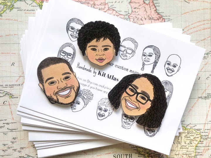 <a href="https://fave.co/32rHB58" target="_blank" rel="noopener noreferrer">KitAtlas’ customizable magnets</a> are a perfect mix of thoughtful, fun, affordable and versatile.