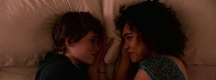 Sophia Lillis and Sofia Bryant in "I Am Not Okay With This."