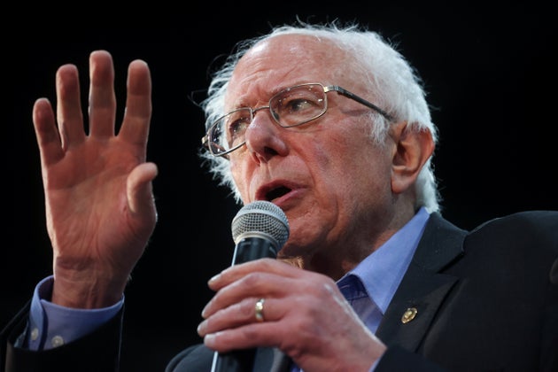 Democratic 2020 U.S. presidential candidate Senator Bernie Sanders rallies with supporters in Myrtle...