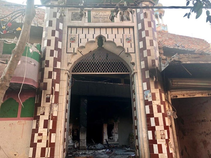 The Maulana Baksh mosque in Ashok Nagar was attacked on 25 February in the Delhi riots. 