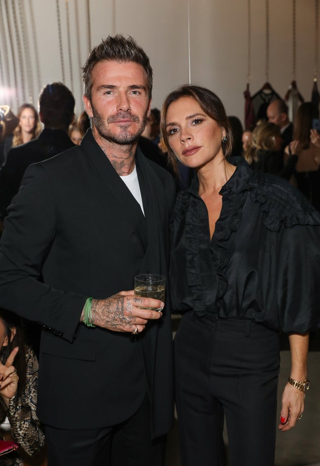 David and Victoria Beckham at an event last