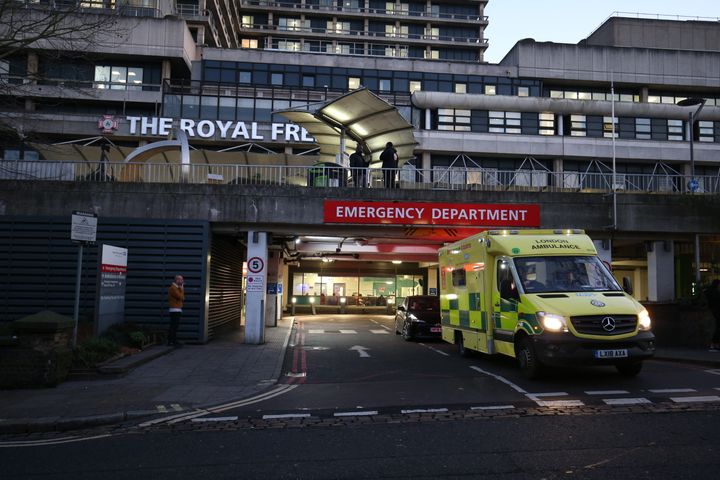 The Royal Free Hospital in London, where one of the UK's newly-diagnosed coronavirus patients is being treated 