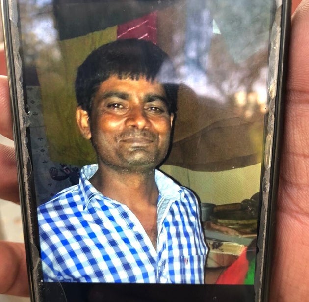 Kamal Phool shows a photo of Veer Bhan on his
