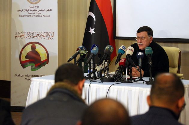 Ο πρωθυπουργός της λιβυκής κυβέρνησης εθνικής ενότητας, Φαγέζ αλ Σάρατζ. 