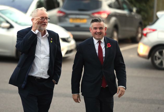 Labour leader Jeremy Corbyn (left) and Shadow Health Secretary Jon Ashworth