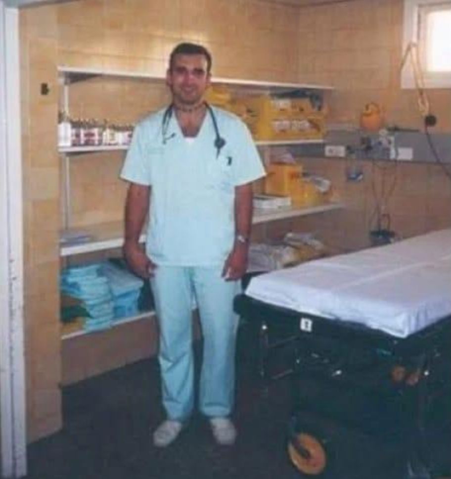 Joan Pons Laplana who came over from Spain to work as a nurse in the UK. Joan in 1997 just after he finished his nursing degree.