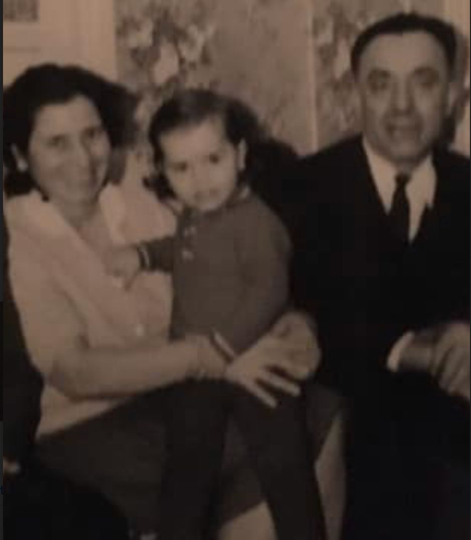 Maria Philburn as a child with her Italian and Ukrainian parents