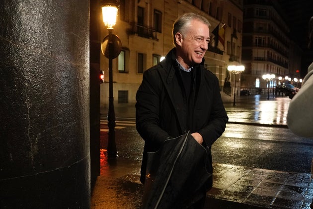 Urkullu durante la noche electoral del