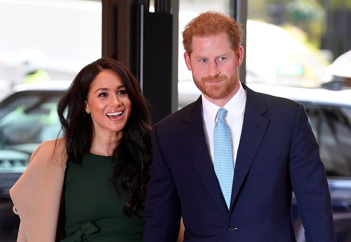 The Duke and Duchess of Sussex attend the annual WellChild Awards in London on Oct. 15, 2019. 