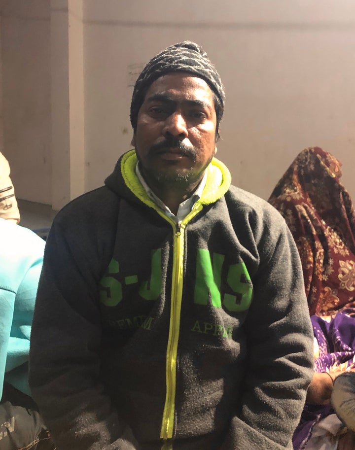 Mohammad Yaasen (42), a resident of Govind Vihar locality in Karawal Nagar, in the premises of Al-Hind hospital on Wednesday evening. “Because of those slogans by the mob, we had a doubt and so we came here. We didn’t want someone else to get hurt because of us,” he said.