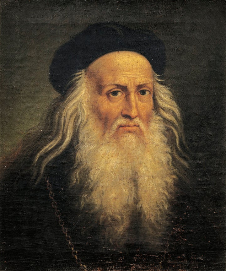 Portrait of Leonardo da Vinci by Lattanzio Querena, from the Museo D'Arte Medievale E Moderna.