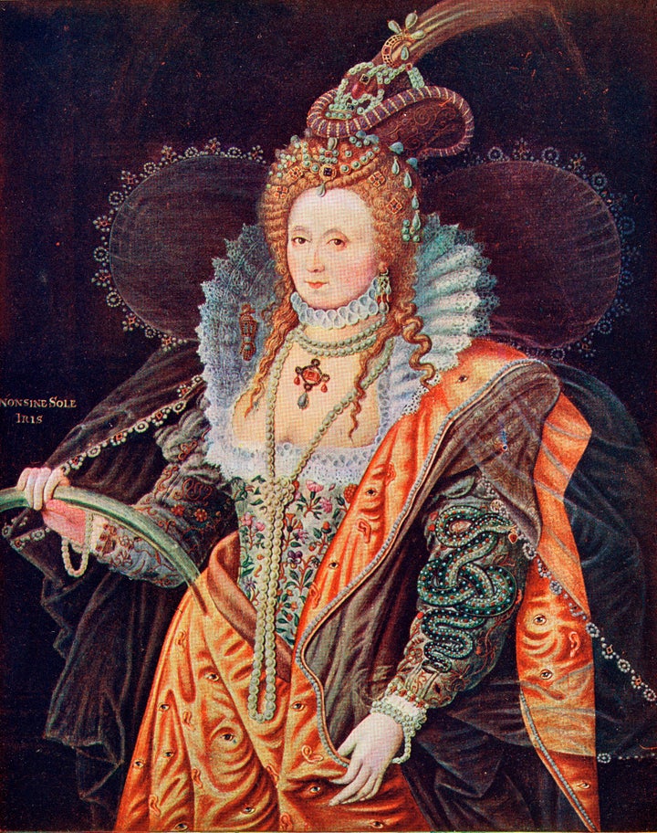 Queen Elizabeth I, from the painting by Zucchero at Hatfield House.